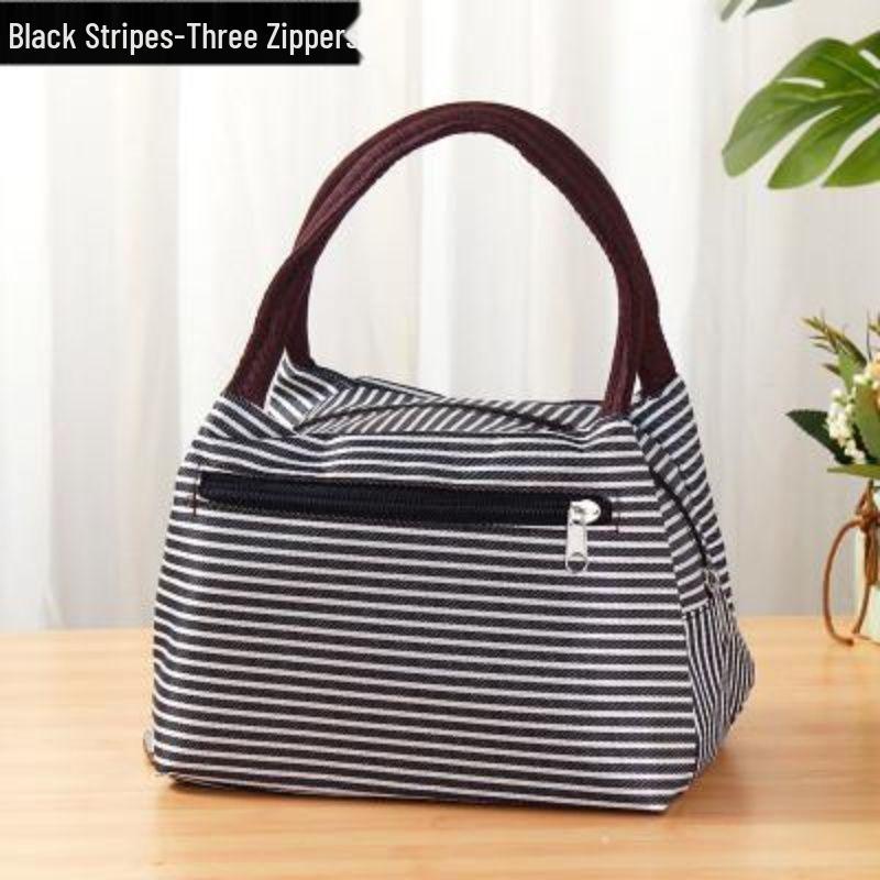 Женская водонепроницаемая сумка из ткани Оксфорд и холщовая сумка-тоут для мамы - Маленькая квадратная сумка с карманом для зонта