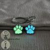 Animal Footprints Cat Paw Keyring Glow In Dark Luminous Paw Keychain Friends Children   Bag Pendant