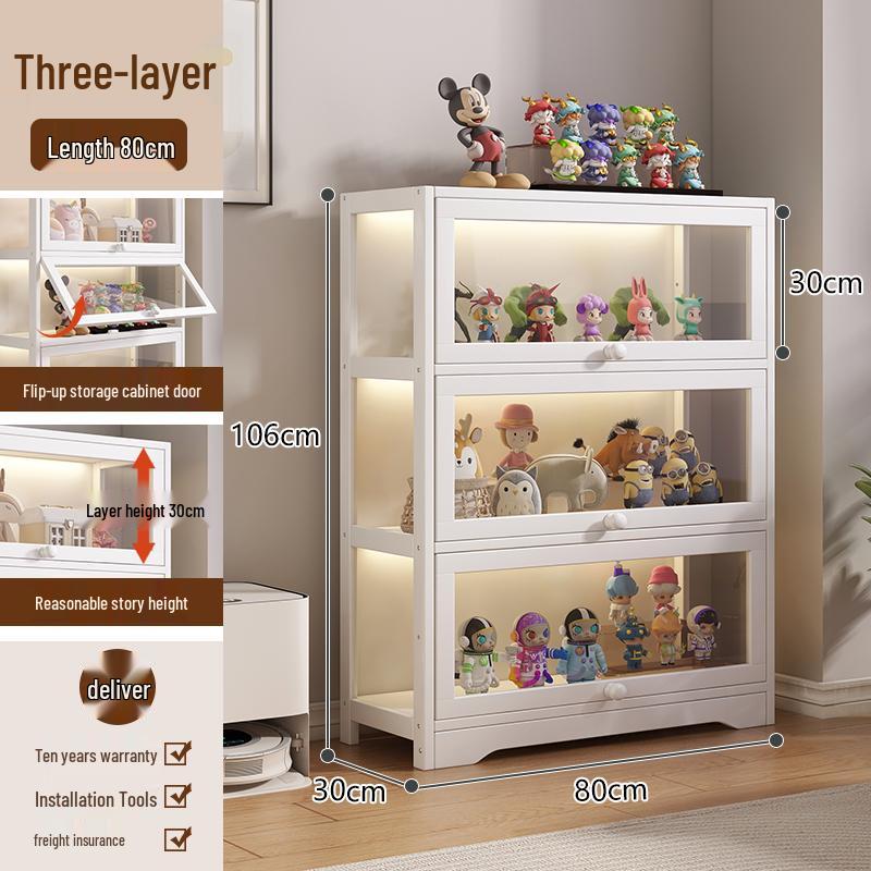 Акриловая стеклянная витрина с замком для игрушек и призов