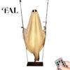 Funny Halloween Yard Art Hanging Swinging Ghost Decoration, LED Light Up Large Spooky Patio Tree Decor with Remote Control for Outside Garden