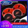 New 2026 Car Sticker Colorful Universal LED Car Cup Holder RGB Light Mat Pad For Ford Fiesta Ranger Fusion Mondeo Mustang Transi