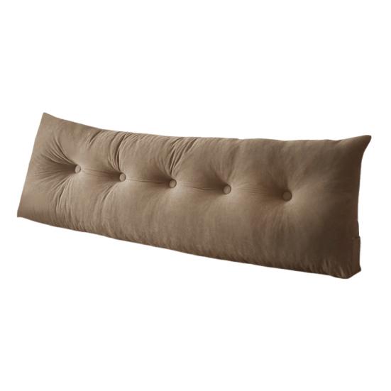 Headboard Wedge Pillow Bedhead Triangular Headboard Pillow Ergonomic Backrest Bolster Cushion with Side Pocket for Dorm Bed Sofa