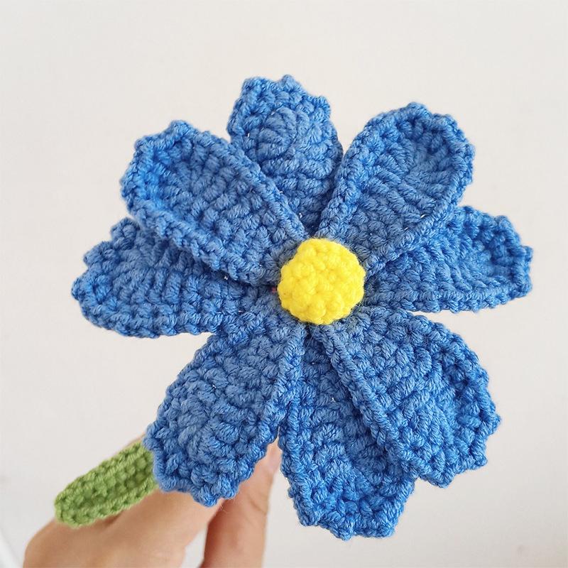 1шт готовый ручной вязки Gesang искусственный моющийся хлопковый тканый цветок Gesang