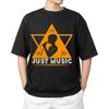 Футболка Just Music Мужская Женская Топы Футболки – Минималистичная Музыкальная Футболка для Певцов, Музыкантов и Поклонников