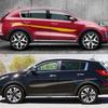 Боковые наклейки на дверь автомобиля DIY из ПВХ для KIA Sportage 3 4 LX S EX SX BORREGO, гоночный спортивный стайлинг, виниловая пленка, наклейки, автоаксессуары