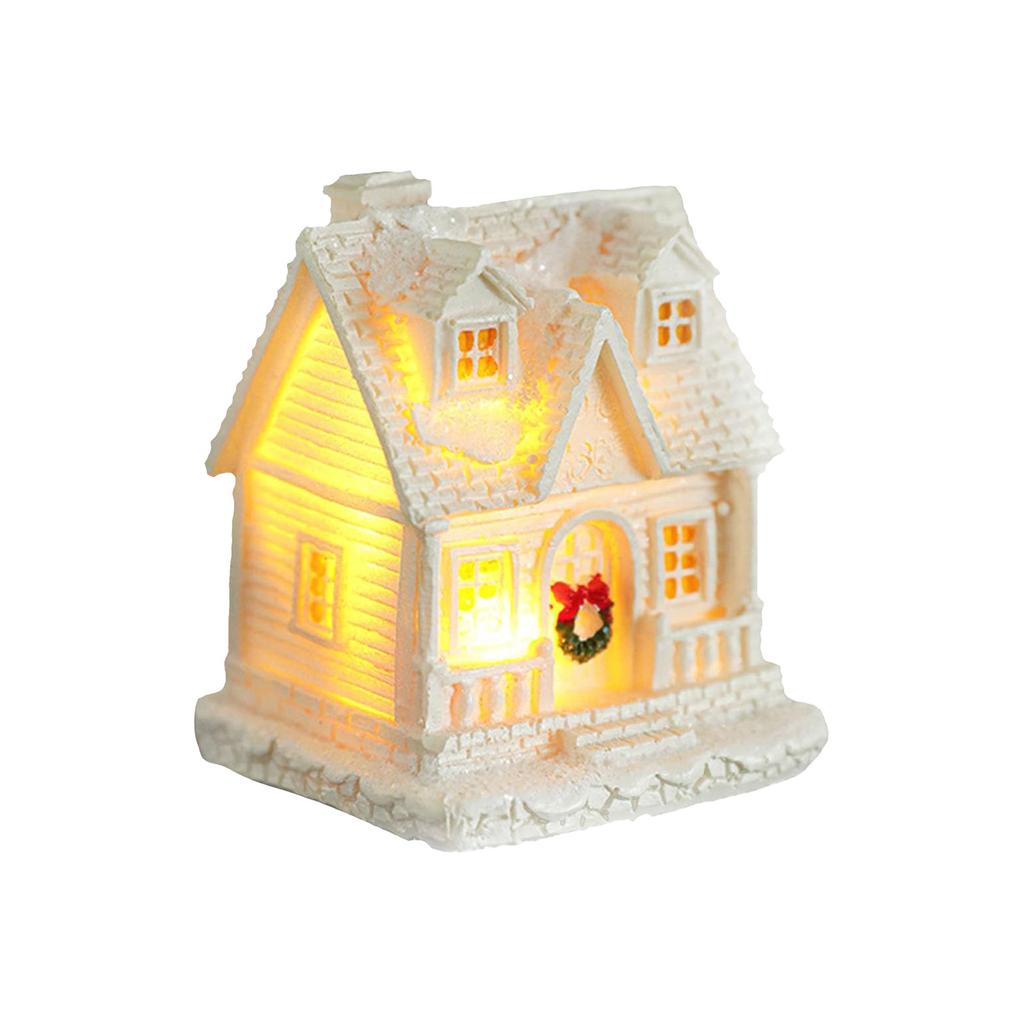 Рождественская деревня Light Up, светодиодная подсветка White, Рождественская деревня, Рождество, Украшение интерьера дома