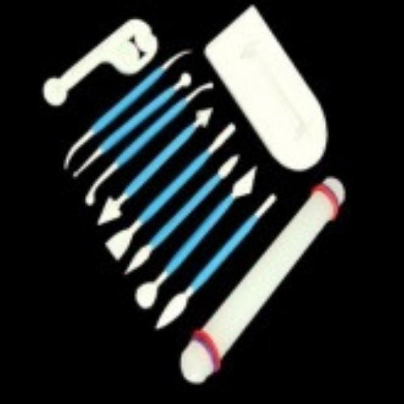 Набор кухонных инструментов для выпечки, 11 шт./набор, Форма для мастики, торта, печенья, Модель скалки