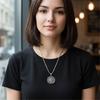 Темная эстетика Солнце Подвеска Ожерелье Нержавеющая сталь Готическая Цепь Украшения Вечерняя Одежда Повседневная Мода Заявление Ожерелья