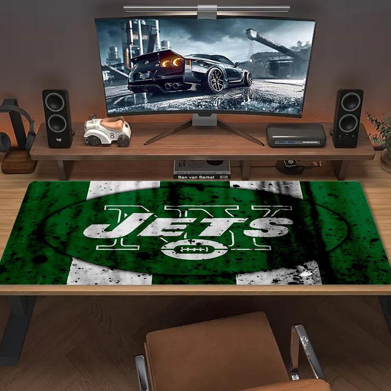 New York Jets Print Cushion Non-slip Laptop Tablet Big Mousepad XXL Mat Mini PC Playmat With Lock edge