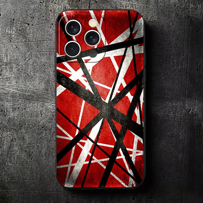 Мягкий чехол для телефона с графикой Эдди Ван Халена для iPhone 16 16E 17 Air 15 Pro Max 14 Plus 13 Mini 11 12 7 Черная задняя крышка