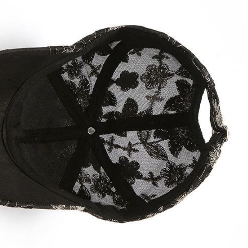 Шляпа женская летняя сетчатая кепка дышащая бейсболка с цветочным кружевом шляпа модная повседневная солнцезащитная кепка