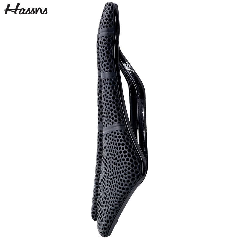Ultra-Lightweight Carbon Fiber 3D Printed Bicycle Saddle Road MTB Cycling Comfort Breathable Short Nose Race Seat