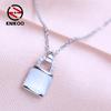 Fashion Lock Necklace Ladies Pendant For Women Girl Cubic Zirconia Necklace Jewelry Gift