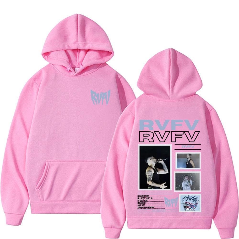 Rapper RVFV Eltiburón Tour 2025 Graphic Hoodies Male Fashion Fleece Retro Hip Hop Pop Music Sweatshirt Men Women Casual Pullover