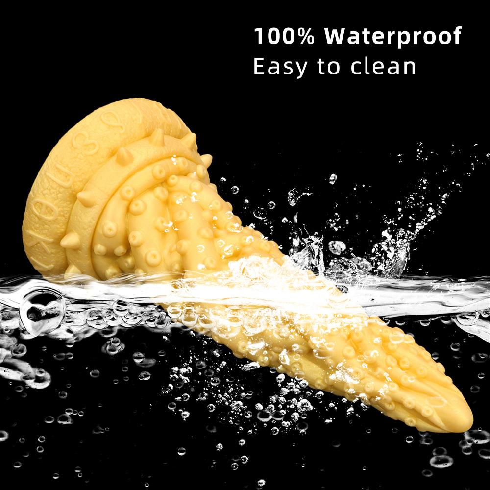 Очень большой золотой силиконовый анальный фаллоимитатор, анальный расширитель, фистинг, секс-игрушка для взрослых, ремешок на пенис, большой член, раб, БДСМ