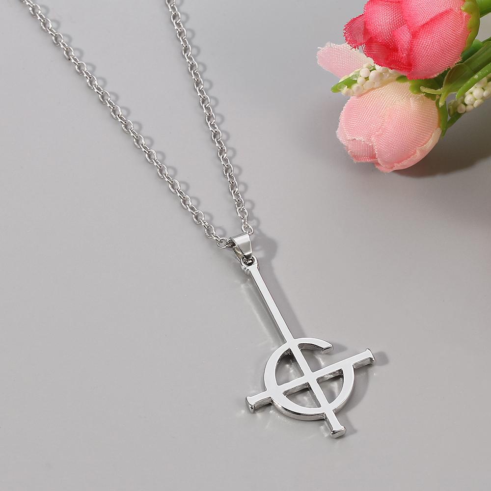 Таинственный крест-призрак, ключ судьбы, кулон, ожерелье, панк-крест, цепочка вурдалака, браслет-призрак Grucifix, почетный Папа, ювелирное изделие, подарок