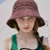 Slowslowly No.225 / Lily Raffia Crochet Wide Bucket Hat _ Brown