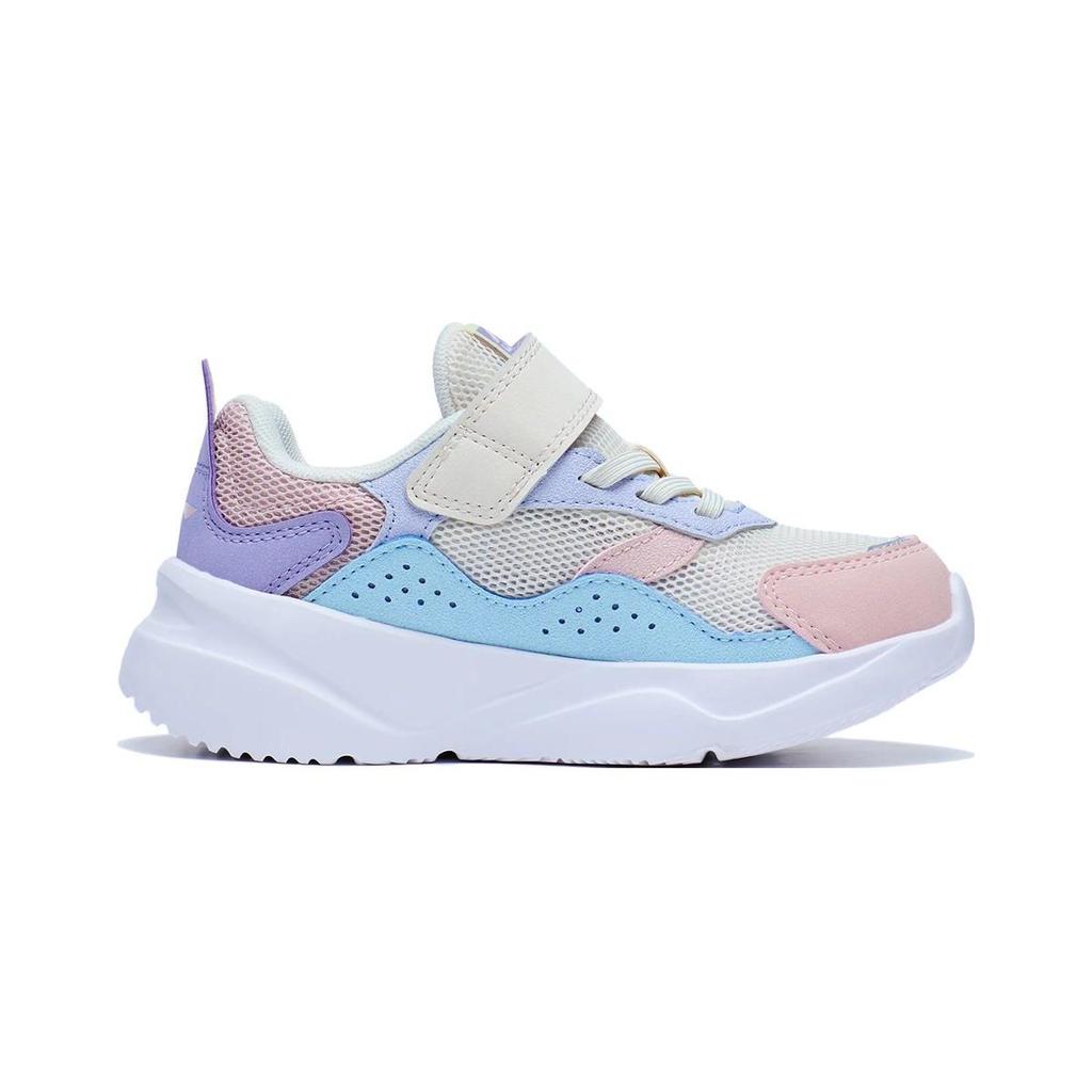 Li Ning Kids Ln 90 летние удобные нескользящие износостойкие повседневные туфли детские туфли серые розовые синие YKNT054-4