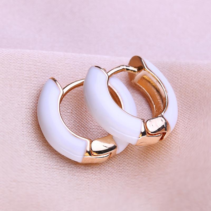 KNIKOO Round Clip Earrings For Women Fashion Earrings Jewerly For Wedding Party Gifts