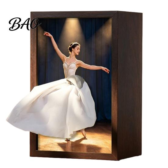 Tissue Box for Dining Table Walnut Wood Box, with Artistic Ballet Dancer Skirt Design, Design Multipurpose Paper Towel Holder Home Decor Entryway