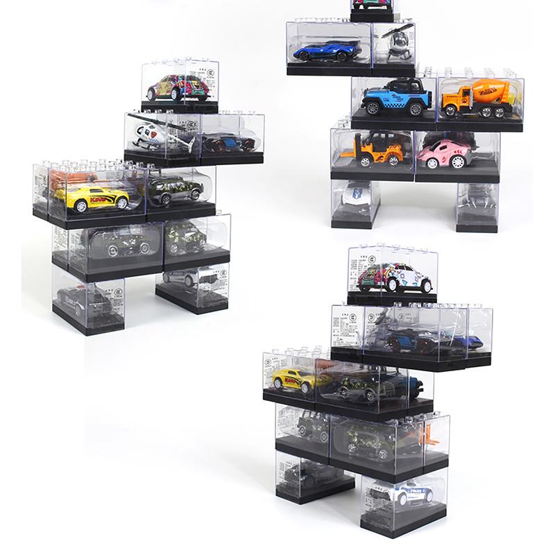 Детская игрушка высокого класса с крепежами, соединяемая для 1/64 литой модели автомобиля, коробка для хранения из АБС-пластика