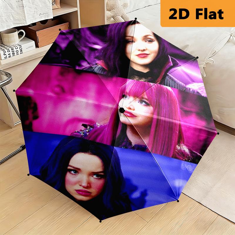 1pc Descendants umbrella Portable 8-rib structure suitable for all seasons, home, travel, outdoor umbrella
