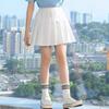 Девичья плиссированная теннисная юбка в корейском стиле 2024 года – белая летняя спортивная юбка для подростков