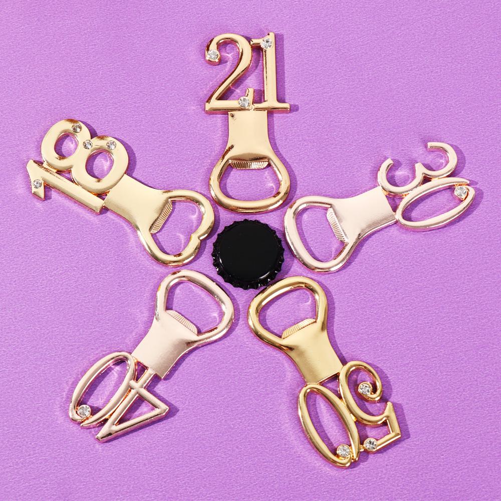 Гостевые подарки на годовщину, принадлежности для вечеринки, открывалки для бутылок, открывалка для пива, возраст, день рождения, барный инструмент