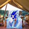 Sonic Outdoor Flannel Throw Blanket - HD Printed Lightweight Soft Warm All-Season Blanket for Sofa, Bed, Travel, Camping 1203019