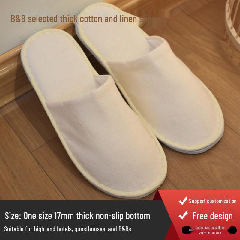 Luxury Disposable Slippers: Plush Coral Fleece, Non-Slip, Ideal for Home, Homestays, and Guest Comfort