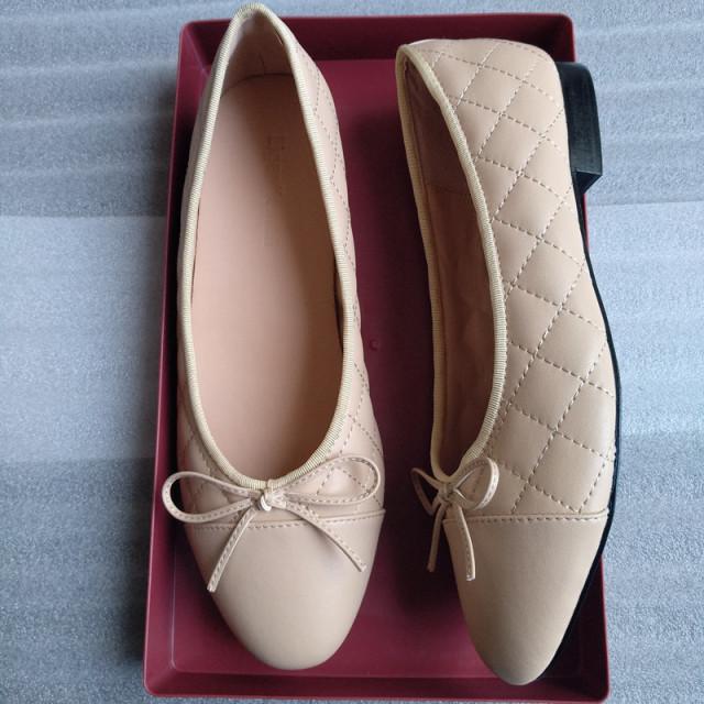 Классические балетки на плоской подошве, женская базовая кожаная твидовая обувь, двухцветная круглая балетка с бантом, модная женская обувь на плоской подошве