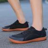 Men's Training and Fitness Shoes Wide Feet Low Heels Plus Size Flat Bottomed Black Shoes Barefoot Women's Casual Work Shoes