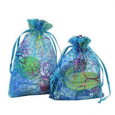 Подарочный свадебный мешочек из органзы для украшений Coralline Party Bags Sheer 25/50/100 Favor Accessories