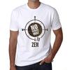 Мужская винтажная футболка Футболка с рисунком No Wrong Way Zen White