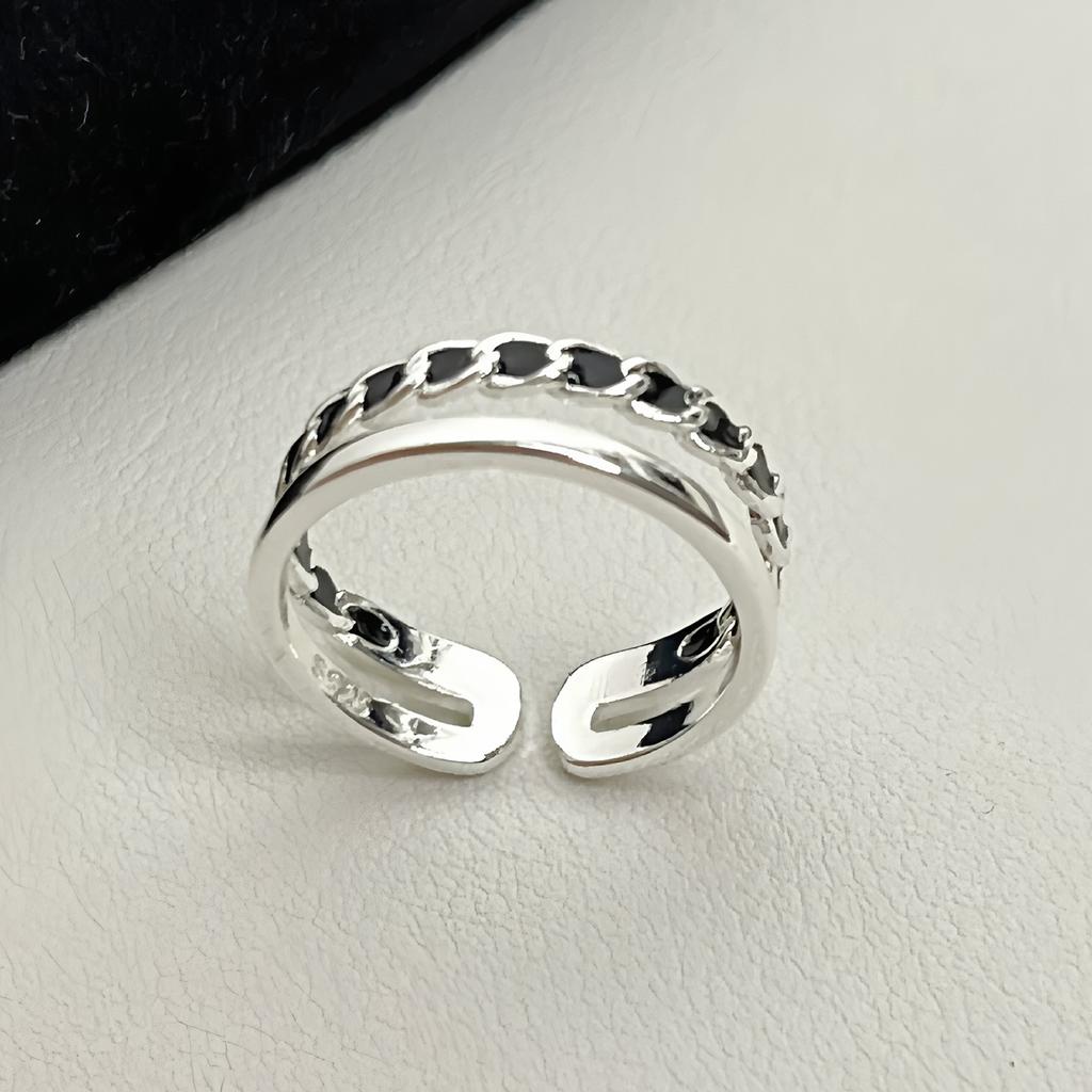 Sam Panda Кольца 925 пробы для женщин Простые Геометрические Ручной работы Неправильные Ретро Кольцо Золотой Циркон Аллергия Для Подарка на День Рождения