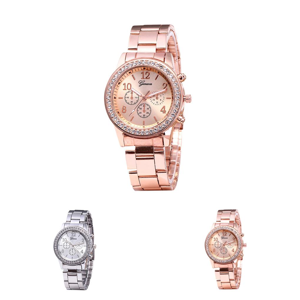 Unisex Casual Stainless Steel Band Couple Watch Fashion Quartz Wrist Watches
