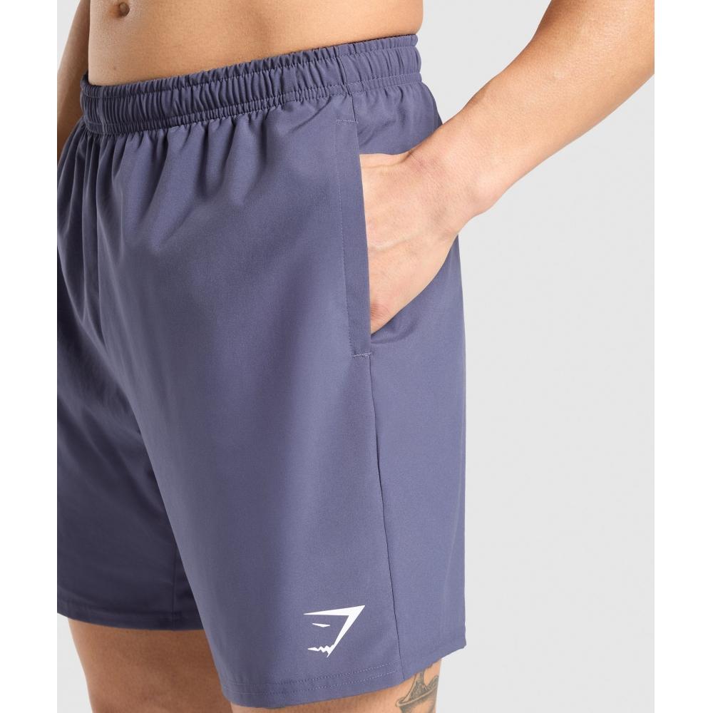 Gymshark Прибытие 7 Шорты Утяжеленные Фиолетовые A2a1l Pb7p