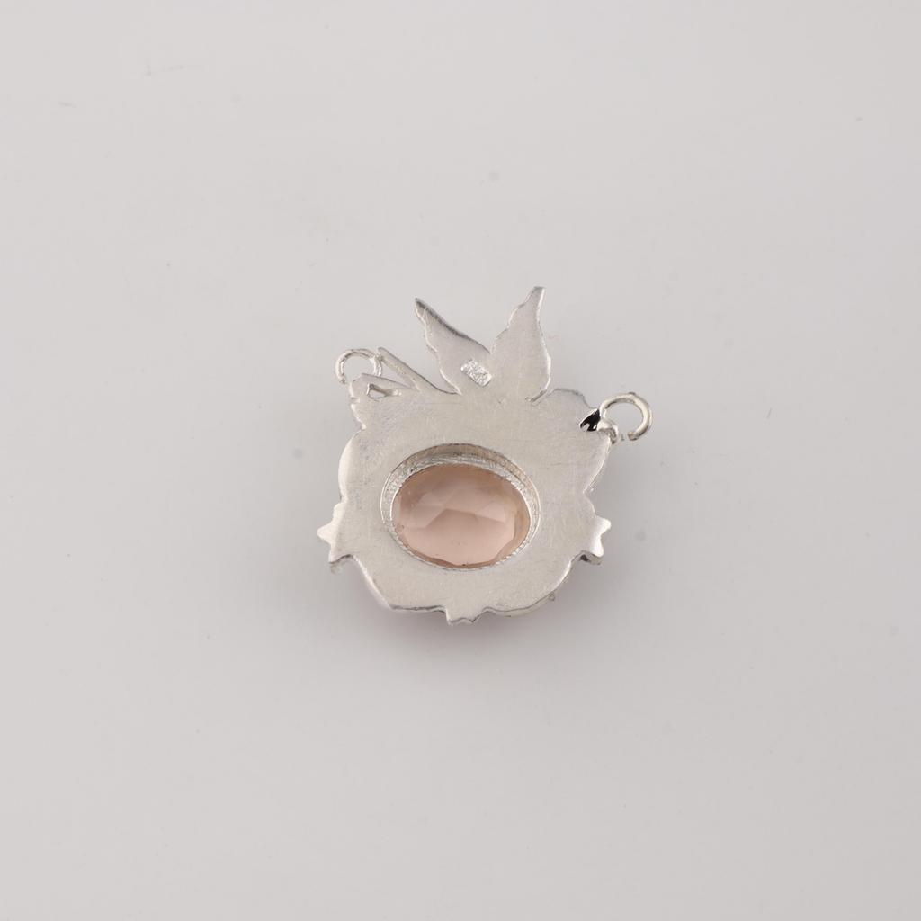 Персиковый Турмалин Драгоценный Камень Серебро Красивая Подвеска 0,5" Серебро 925 пробы Женские Украшения Для Подарка CP-43-11