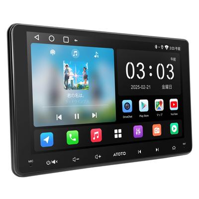 ATOTOLIFE A5L 2DIN Дисплей Android Навигационная система со встроенным беспроводным AI эквалайзером [9-дюймовый] Аудио, Аудио, CarPlay/Android Auto, Wi-Fi/Bluetooth/USB