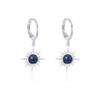 Серьги из нержавеющей стали Octa Star Earring Earbuds Fashionable Niche Полудрагоценные камни Серия из натуральных камней