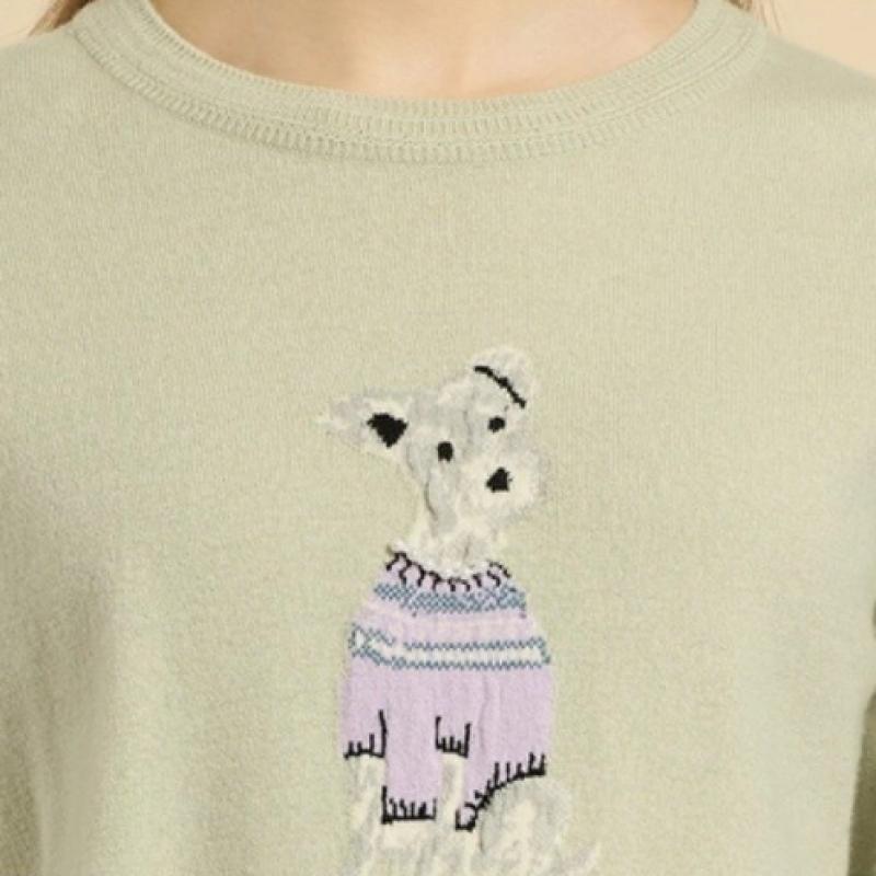 Bcbg Jacquard Wool Knit Pullover B6s1k401