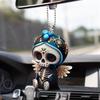 1 2D Череп Хэллоуин Автомобильный кулон украшение для салона автомобиля Праздничный кулон для украшения рождественской елки Брелок Подарок (Не 3D)