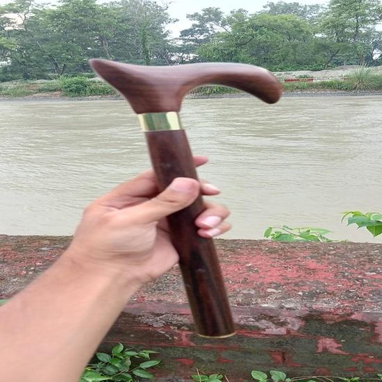 91.44 Cm Handcrafted Foldable Wooden Walking Stick Cane Gift for Him, Her, Father, Mother, Grandmother, Grandfather