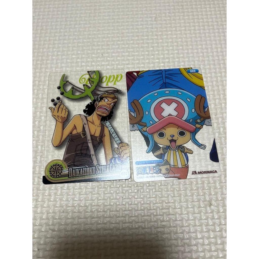 Used Morinaga One Piece Wafer Card Unopened Usopp Chopper Clear Card