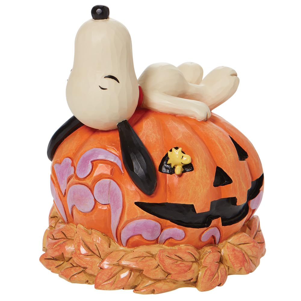 enesco Jim Shore Halloween Snoopy on Pumpkin Figure 6008966