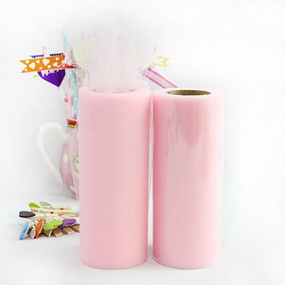 Tulle Roll With 6inch 22M Gauze Reel Tutu For Party Flower Ball Skirt Gift Wrap Wedding Ragdoll Headdress Decoration Supplies