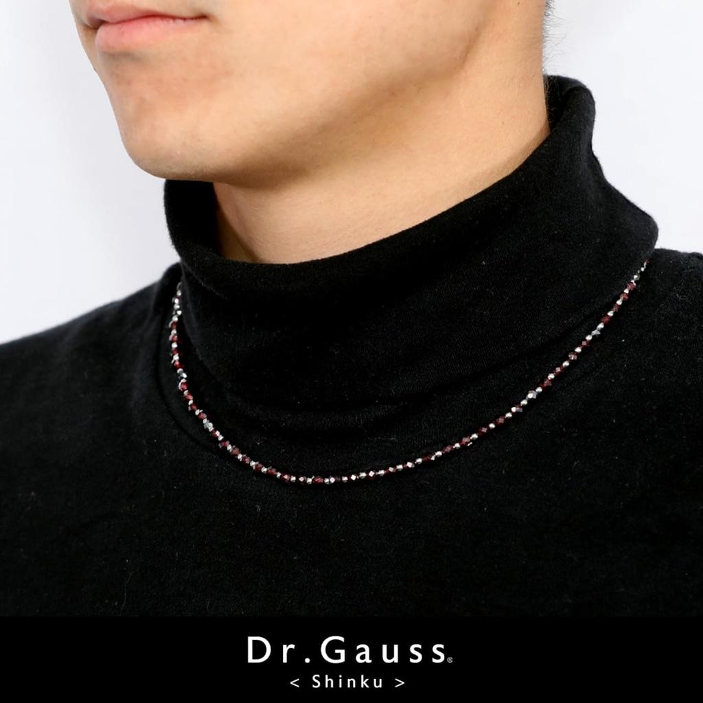 Размер Gauss S Приблизительно от 45 см до 50 см Магнитное ожерелье Управляемое медицинское оборудование Красный гранат Dr.. (Доктор Гаусс) <SHINKU/Crimson>