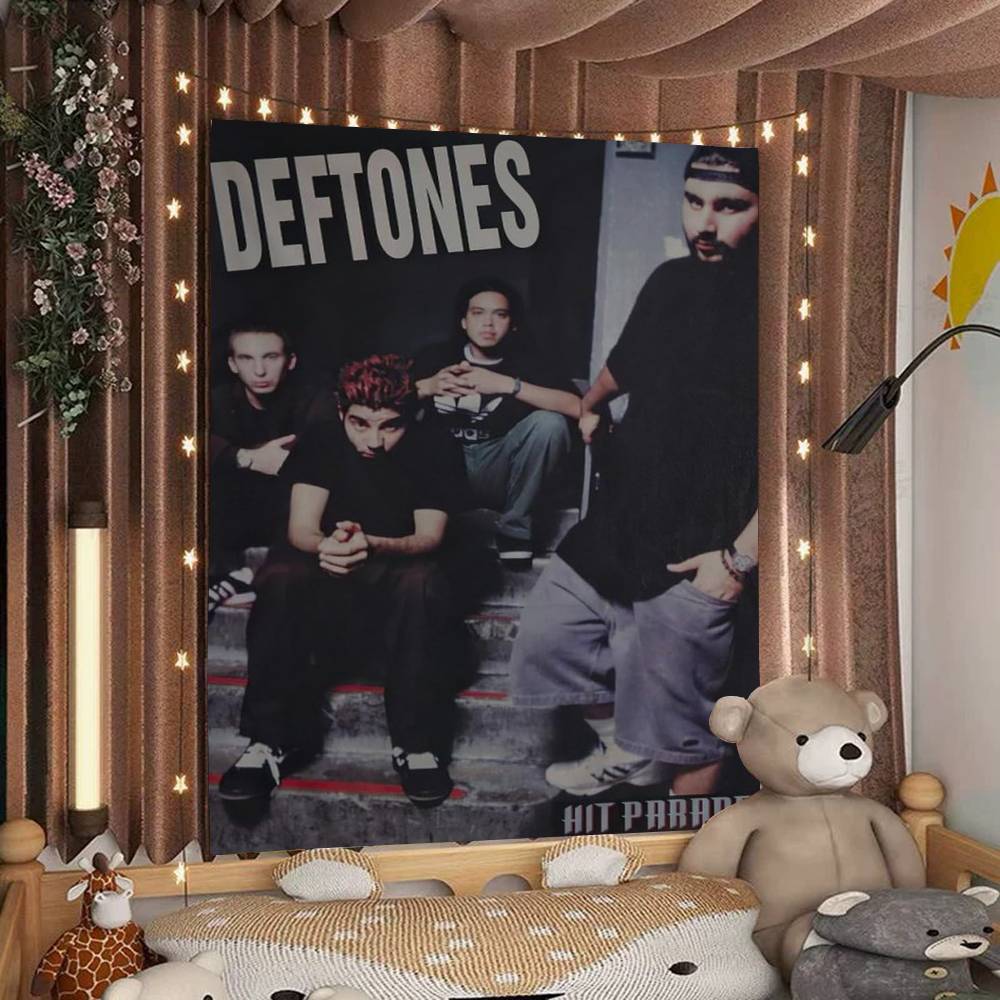 Рок DDeftones Группа Диаграмма Гобелен Богемные Настенные Гобелены Мандала Настенное Искусство Декор