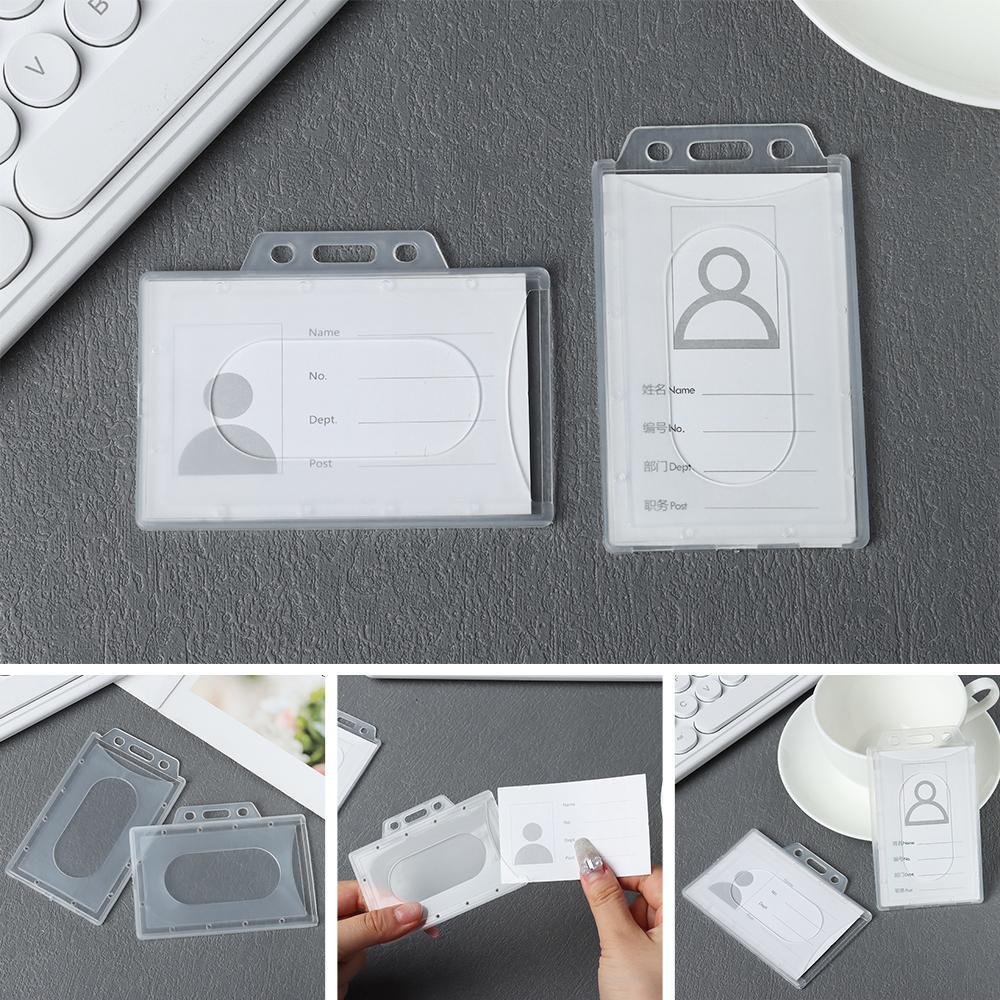 Школьный ID Защитный чехол для визитки Бейдж Кармашек для рабочей карты Держатели для именных карт Кармашек для ID-карты
