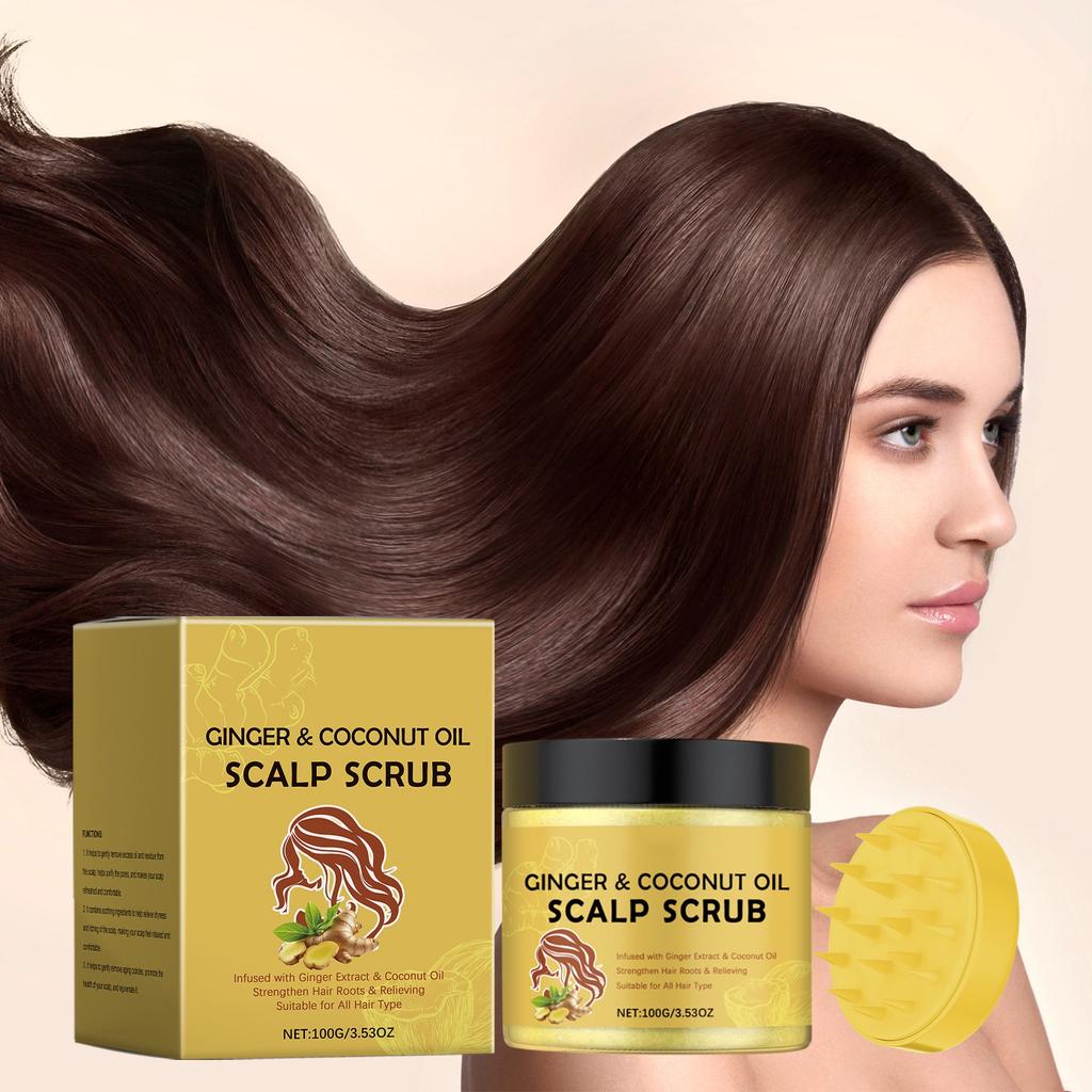 Скраб для кожи головы, уход за мягкой кожей головы, потрескавшимися сухими губами, 100 г